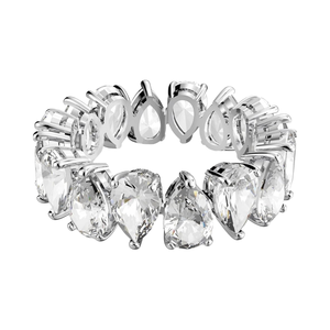 Per <span class=keywords><strong>Swarovski</strong></span> Matrix Vittore alla moda <span class=keywords><strong>anello</strong></span> a forma di pera in lega rodiata di cristallo trasparente per gli anniversari - Product Image 1
