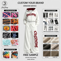 Survêtement quotidien pour femme, blanc, avec imprimé graffiti contrastant et lettres, sweat à capuche court zippé, style décontracté, direct usine