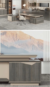 Nuovo design executive office <span class=keywords><strong>manager</strong></span> L a forma di MDF scrivania - Product Image 5