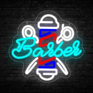 Barbershop neon LED indoor hanging ambient light hair salon <b>sign</b> wall decoration light entrance indicator light luminous <b>sign</b> - Product Image 6