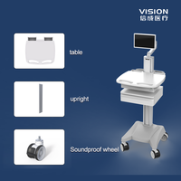 Chariots de soins mobiles en métal pour meubles de clinique avec scanners oraux Chariots dentaires pour cahiers à usage hospitalier