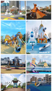 Équipement de terrain de jeu extérieur commercial en métal pour enfants, grand toboggan scolaire, pour 2 à 12 ans, pour grands parcs 2026 - Product Image 4