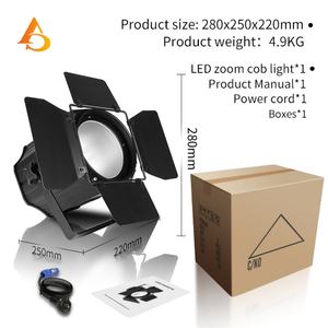 Projecteur Fresnel LED RGBW haute puissance 200W AICPOSE pour mariage, fête, éclairage de scène DMX - Product Image 4