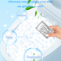 Poudre nettoyante moussante pour toilettes, dissolvant de tartre urinaire et éliminateur d'odeurs