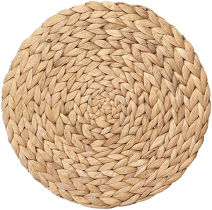 Wholesale Natural <b>Round</b> Woven <b>Placemats</b> Wicker Seagrass <b>Placemat</b> Rattan <b>Placemats</b> from Vietnam Hot Sale - Product Image 1