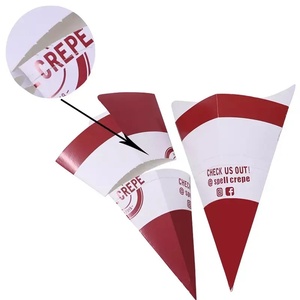 Einweg-Crepe-Papier-Tüten mit individuellem Logodruck – preisgünstiger Waffel- und Eierhalter für Bastelarbeiten, Kekse, Süßigkeiten und Schokolade - Product Image 5
