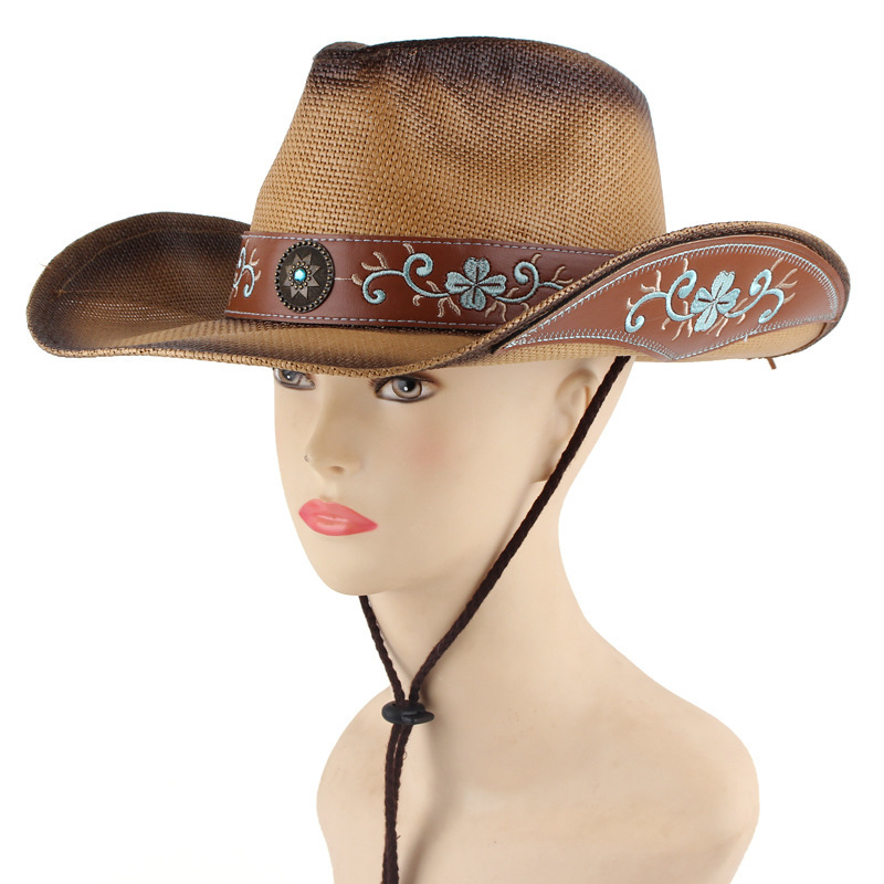 Classic Straw Cowgirl Hats for Women - Embroidered Western  display picture 1