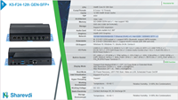 PC Industrial para Dispositivos IoT, 6 Puertos Ethernet 10/100/1000/2500BASE-T (RJ45) Intel I226V, 2 Puertos SFP+ de Fibra Óptica