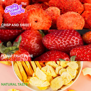 Vente en gros de collations lyophilisation de fruits fraises pures fraises fraîches sucrées surgelées croustillantes lyophilisées - Product Image 2
