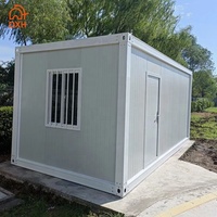 Maisons conteneurs modulaires portables de 20 pieds, préfabriquées, isolées, ignifuges, en kit, pour bureaux et centres commerciaux, design moderne