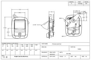 Chiusura a Compressione con Manopola Rossa per Pannelli Apribili, Veicoli, Cassette degli Attrezzi, Armadietti Industriali, in Lega di Zinco Cromata - Product Image 5