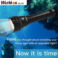 Lampe de plongée Wurkkos DL70, haute puissance, étanche IP68, lampe torche de plongée, lampe de plongée sous-marine