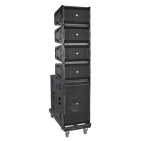CVR AUDIO Système de réseau actif bidirectionnel 10 pouces double subwoofer 15 pouces W-110BP et W-215P