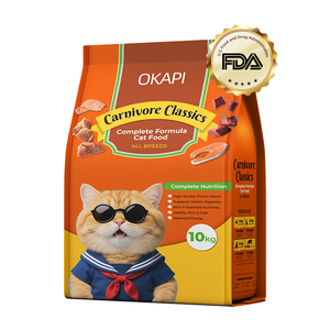 Nourriture sèche pour chats OKAPI Premium saveur saumon et thon, formule pour le soin urinaire des chats stérilisés, 10 kg, marque privée, usine OEM - Product Image 1