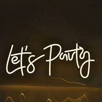 Enseigne lumineuse LED néon « Lets Party » de CARREY, décoration de bar, enseigne lumineuse néon pour magasin et bar