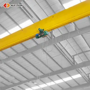 Single Beam Monotrilho Bridge Cranes 5 ton 7.5 ton Overhead Crane Lifting Equipment para trabalhos de construção usando