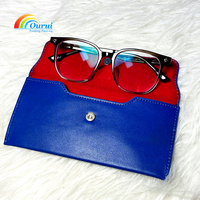 Sacs en cuir PU de haute qualité pour lunettes, personnalisables avec logo en relief, légers et portables, pour le rangement des lunettes