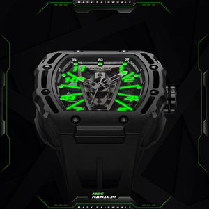 高品質 高級 ステンレススチール 中空 スケルトン 機械式腕時計 夜光 自動巻き 腕時計 - Product Image 4