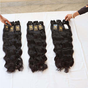 Extensions de cheveux humains vierges bruts non traités de type Temple Indien, alignées aux cuticules, en lots - Product Image 3