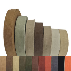 Polyester Cotton Webbing – High Tenacity Durable <b>Tape</b> for Shoes & Garment Manufacturing, Custom Width - Product Image 1