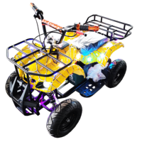 Voiture électrique 24V en plastique pour enfant, type buggy de plage, lumineuse, pour extérieur et intérieur, idéale pour la maison et les centres commerciaux, en promotion