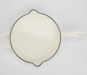 <span class=keywords><strong>Set</strong></span> di Pentole in Ghisa Smaltata Antiaderente, Pentola Olandese Rotonda, Padella e Casseruola per una Cucina Sana - Product Image 5