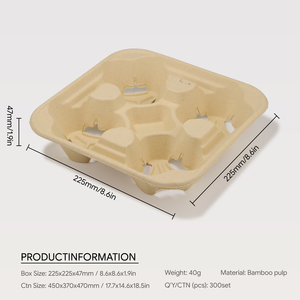 2 4 حاملات أكواب قابلة للتكديس على الصواني حاملات مشروبات متينة للذهاب إلى حامل فنجان قهوة للطعام - Product Image 3