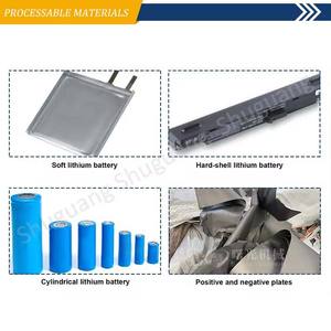 1000 kg/giờ Pin Xe Điện chất thải Lithium Ion Li Ion pin tái chế máy tái chế pin lithium nhà máy tái chế - Product Image 3