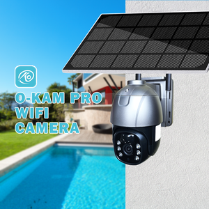 O-KAM <span class=keywords><strong>Wifi</strong></span> 4G 3MP Năng Lượng Mặt Trời Powered Dome Mạng Máy Ảnh Châu Á-Thái Bình Dương 4G Tầm Nhìn Ban Đêm Góc Rộng Hai Cách Âm Thanh NVR/Đám Mây/SD Được Xây Dựng-Trong - Product Image 2