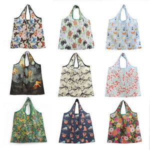 New Recycle Eco Friendly Wholesale Polyester <b>Foldable</b> Shopping <b>Bag</b> Reusable Grocery <b>Bags</b> - Product Image 2