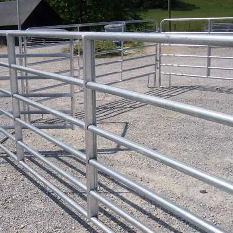 Paardenhek Panelen Ronde Buis Vee Panelen Paard Corral Panelen Gemakkelijk Geassembleerde Schapen En Geitenboerderij