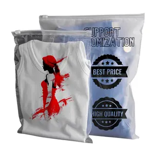 Printed Logo Mini Zipper Bags With Your Own Logo Clothing Custom Eco Friendly Zip Lock Bag For Socks