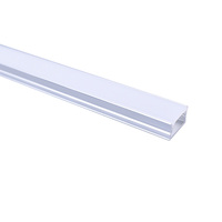 Profilé en aluminium LED 12*07mm avec fente en T, logement encastré pour bande LED, canal pour éclairage LED pour décorations intérieures avec couvercle en PC