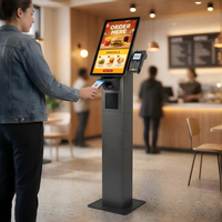 Système de point de vente tactile 15,6 pouces tout-en-un, kiosque de restaurant, kiosque de paiement en libre-service pour la restauration rapide KFC McDonald's