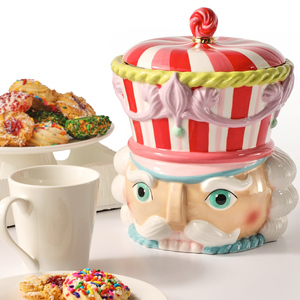 Hộp Đựng Thực Phẩm Kẹo Cổ Điển Trang Trí Nhà Cửa Ngày Lễ Tùy Chỉnh Hộp Đựng Bánh Quy Đầu Bạc Hà Bạc Hà Bằng Gốm Giáng Sinh - Product Image 6