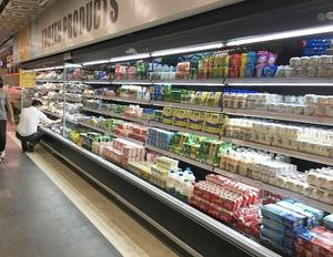 Escaparate de refrigerador comercial, refrigerador abierto de frutas y verduras, estantes de supermercado, refrigerador de exhibición - Product Image 3