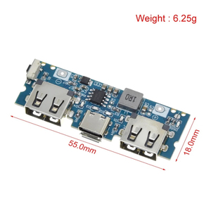 Micro/Type-C USB 5V 2.4A kép USB 18650 <span class=keywords><strong>Boost</strong></span> Battery Charger board điện thoại di động ngân hàng phụ kiện cho điện thoại DIY - Product Image 2