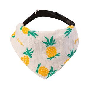 Bufanda ajustada con estampado de lino Triángulo creativo Venta al por mayor Pañuelos para perros y gatos Baberos Collar para mascotas con logotipo - Product Image 1