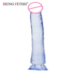 Vrouwen Zachte Siliconen Kunstmatige <span class=keywords><strong>Penis</strong></span> Met Zuignap Seksspeeltjes - Product Image 5