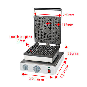 Machine à gaufres double nid d'abeille verticale belge à quatre espaces Mini Commercial Industriel Gaz/Électrique <span class=keywords><strong>Cuisinart</strong></span> Ménage - Product Image 5