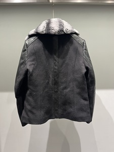 Abrigo de piel de oveja de primavera con puños y cuello de piel de conejo <span class=keywords><strong>chinchilla</strong></span> auténtica, chaqueta de cuero para mujer - Product Image 4