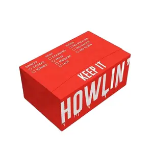 Food grade fried roosted chicken wings carrier paper box custom fast food packaging for catering