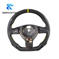 Volant de voiture en fibre de carbone pour VW Golf 5 R Mk5 GTI R32 Jetta Bora Touran Caddy Passat B7 Tiguan R-Line Seat Leon FR