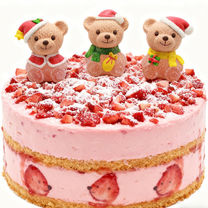 Decoración para Pastel Hecha a Mano y Envuelta Individualmente, <span class=keywords><strong>Caramelo</strong></span> Comestible 3D en Forma de Osito Marrón para Fiestas de Cumpleaños Infantiles - Product Image 2