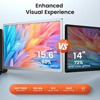 Écran d'extension pour ordinateur portable 15,6 pouces, 60 Hz, IPS, 1080p HD, double/triple moniteur externe, Plug & Play pour ordinateurs portables