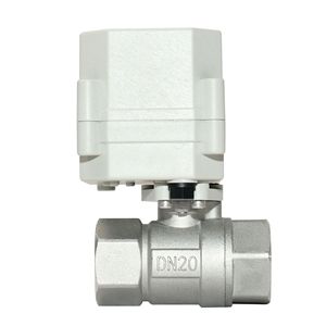 Vanne à boisseau sphérique électrique Tonhe DN20 1 pouce en acier inoxydable, à deux voies, pour eau à température normale - Product Image 1