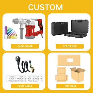 Máy khoan búa điện cầm tay 1500W 7J SDS-Plus 220V, máy khoan búa xoay, dùng cho gia đình, khoan bê tông - Product Image 6