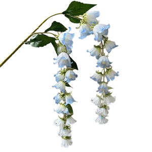 Fleurs artificielles imprimées en 3D, rose et lys, <span class=keywords><strong>à</strong></span> tons bleus, en branche unique, pour décoration de plafond, mur floral, allée et chemin de fleurs pour hôtels - Product Image 5