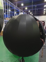 Écran LED sphérique de grande taille P4, haute luminosité, angle de vision à 360°, pour la publicité extérieure, les monuments et les parcs à thème