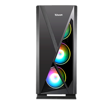 Toran SAMA — boîtier pour ordinateur, excellente coque atx avec panneau avant en verre trempé, tour de pc